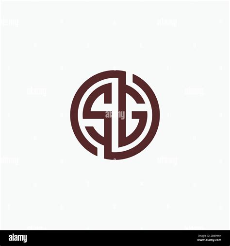 Initial Letter Sg Or Gs Logo Vector Design Stock Vector Image Art Alamy