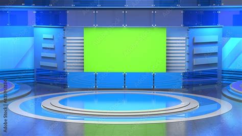 News Studio Backdrop For Tv Shows Tv On Wall3d Virtual News Studio