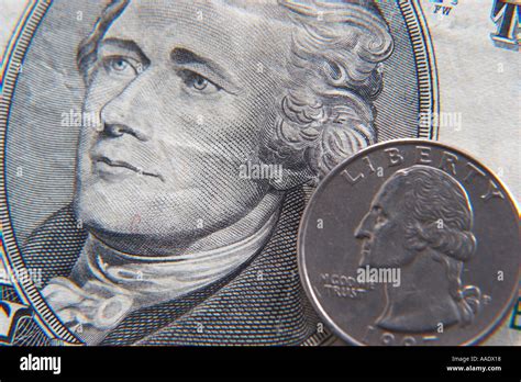 Ten dollar bill detail Stock Photo - Alamy