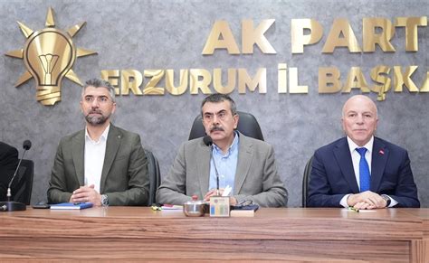 Milli E Itim Bakan Yusuf Tekin Erzurum Da Ziyaretlerde Bulundu Son