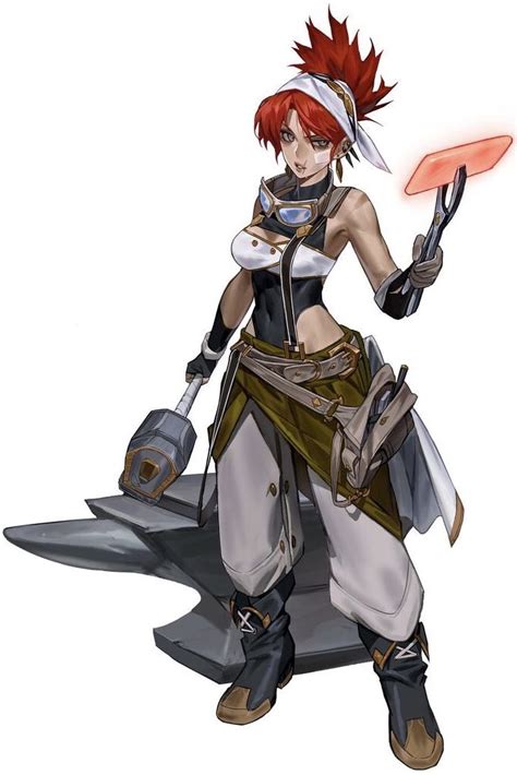 Blacksmith Hailey | Personagens dnd, Ideias para personagens, Conceito ...