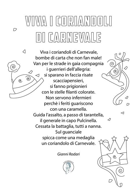 Viva I Coriandoli Di Carnevale Gianni Rodari Poesia Maestraemamma