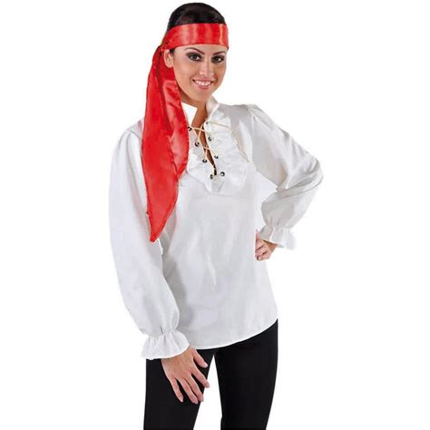 Chemise Pirate Femme Blanche Le Cotillon