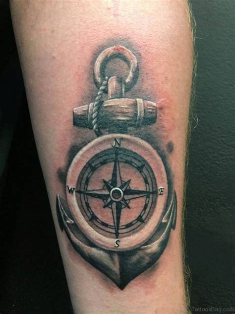 41 Stylish Compass Tattoos For Leg Tattoo Designs