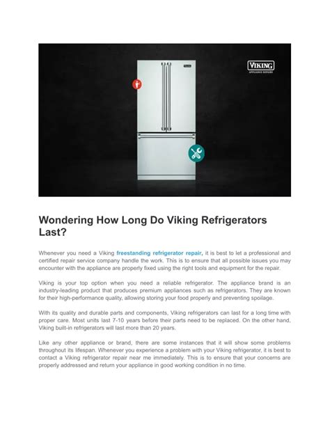 PPT Wondering How Long Do Viking Refrigerators Last PowerPoint