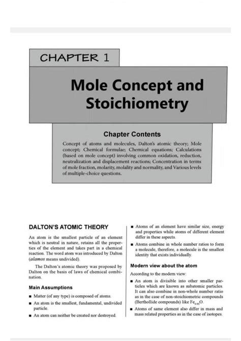 Solution Chemistry Mole Concept And Stoichiometry Studypool