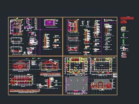 Restaurant En Dwg Biblioth Que Cao