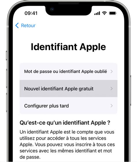 Cr Er Un Identifiant Apple Assistance Apple Fr