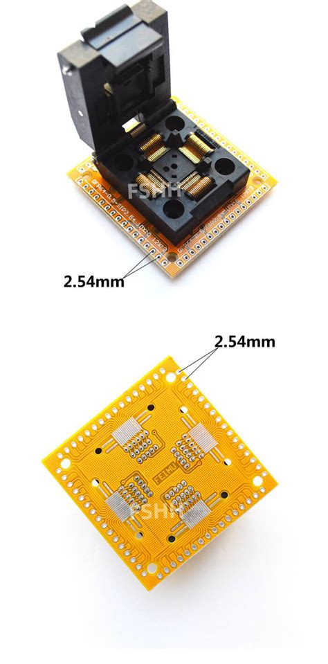 TQFP64 LQFP64 QFP64 Test Socket IC51 0644 807 Socket With PCB QFP64 0