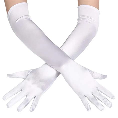 Fashion Long Gloves Satin Opera Evening Party Prom Costume Glove Black