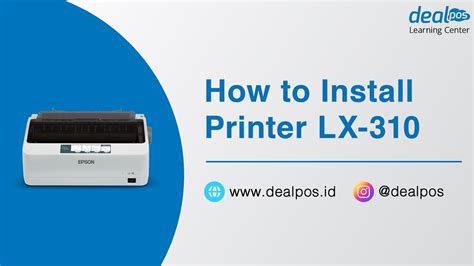 How To Install Printer Epson LX 310 YouTube