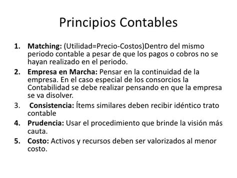 Principios Contables Ejemplos