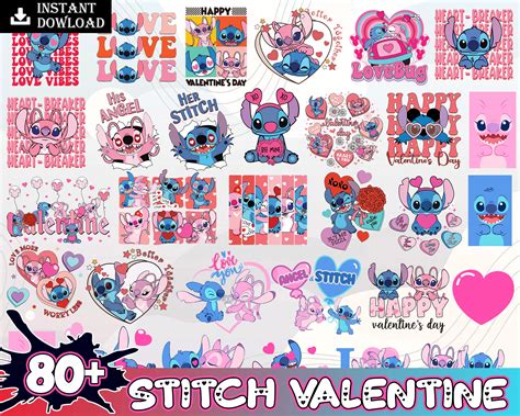 80 Stitch svg, Angel svg, Stitch and Angel, Love svg, Valent - Inspire ...