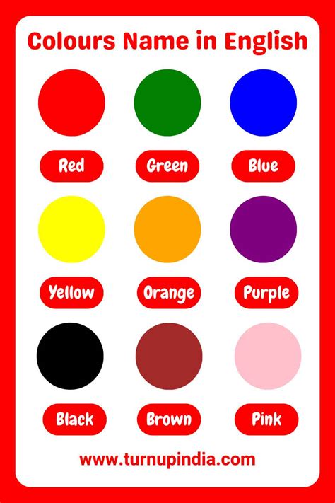 Colors Names Name Of Colours List Of Colors Colours Shades In English With Color Images – NBKomputer