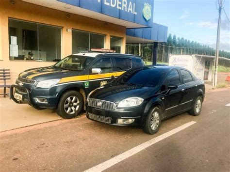 PRF recupera em Três Lagoas veículo furtado em Belo Horizonte MG e