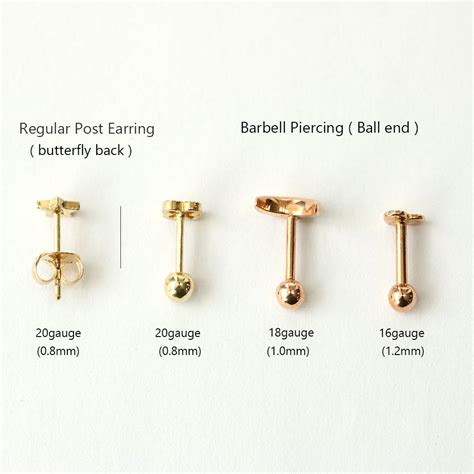 Jewelry Sizing Chart Biolab Piercing Studio Transform Your Style