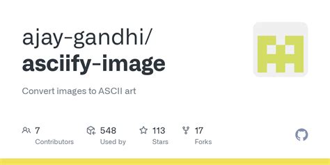 Github Ajay Gandhi Asciify Image Convert Images To Ascii Art