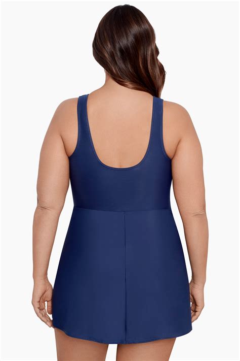 Miraclesuit Plus Size Must Haves Marais One Piece Swim Dress