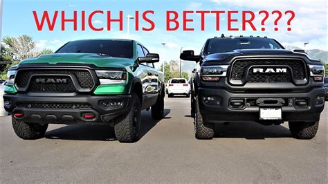 2019 Ram Power Wagon Vs 2019 Ram Rebel Which 60000 Off Road Truck Is