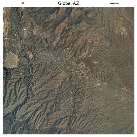 Aerial Photography Map Of Globe Az Arizona