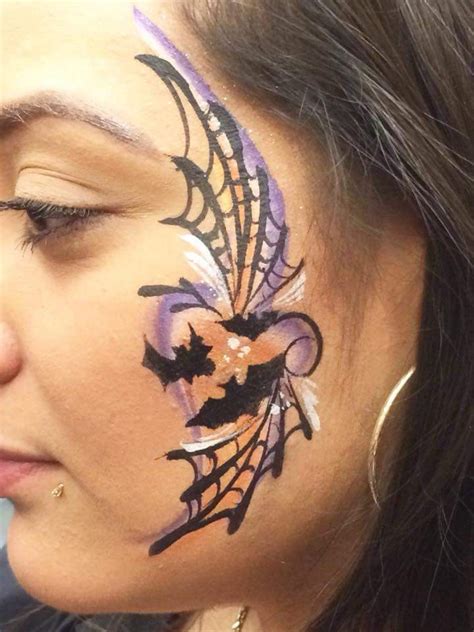 Bats Holloween Face Painting Halloween Face Painting Face Painting Designs