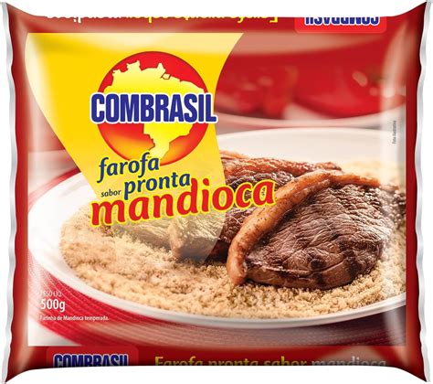 Combrasil Farofa Pronta De Mandioca 500g Amazon Br Alimentos E