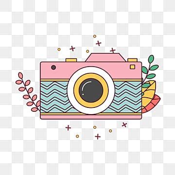 Cute Camera PNG Picture, Pink Cartoon Cute Color Camera Icon Flower Single Anti Color Sticker ...