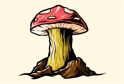 Evil Mushroom Drawing