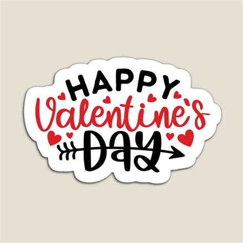 A Sticker That Says Happy Valentines Day