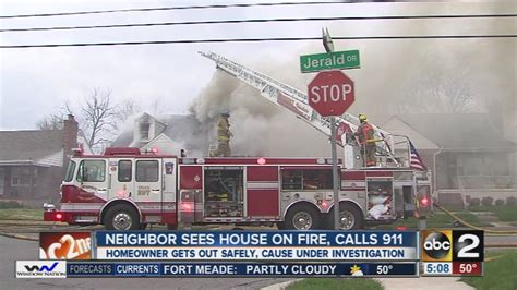 Crews Battle House Fire In Parkville Youtube