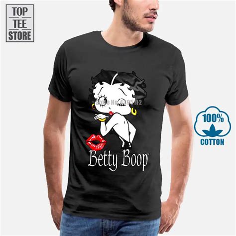 Betty Boop T Shirt Poster Official Mens Black Men T Shirt Short Sleeve