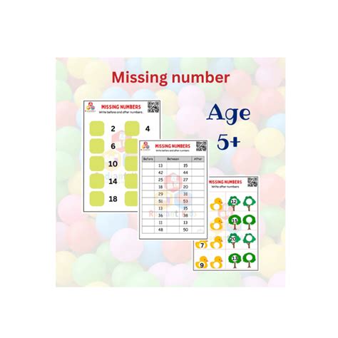 missing numbers radiant kids maths worksheet  kids