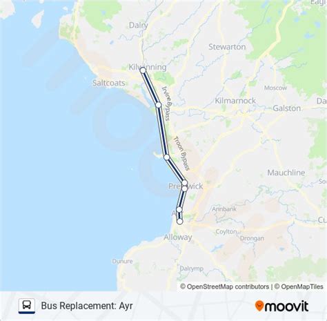 Scotrail Route Schedules Stops Maps Bus Replacement Ayr Updated