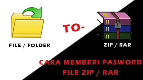 Cara Merubah File Folder Menjadi Win Rar Dan Bersandi Youtube