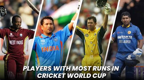 Highest Run Scorers in ICC Cricket World Cup: #1 Sachin Tendulkar, #2 ...