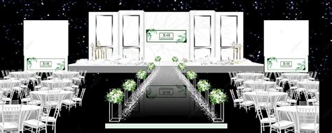 Simple White Wedding Stage Template Download on Pngtree