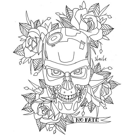 Terminator Skull - sbaibe | Tattoo design book, Movie tattoos ...