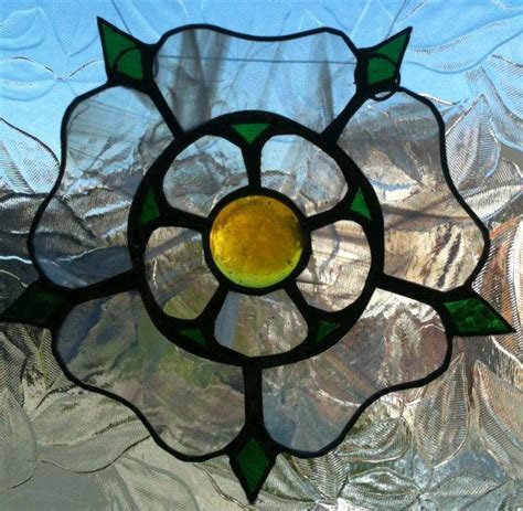 Yorkie A Small Stained Glass Yorkshire Rose Light Catcher Artofit