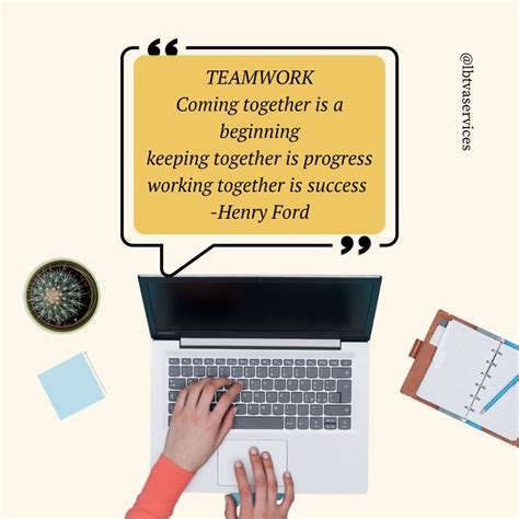 Teamwork Coming Together Is A Beginning Keeping Together Is Progress