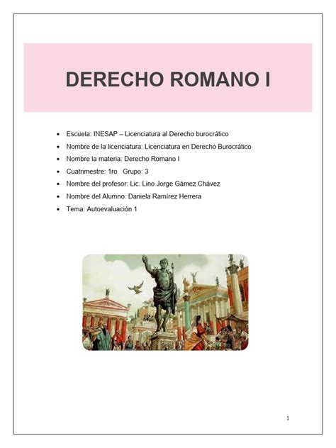 Derecho Romano Pdf Ley Romana Justicia