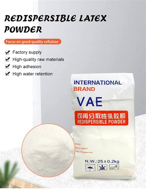 Chemical Raw Material Vae Redispersible Latex Emulsion Rdp For Construction Tile Grouts Rdp