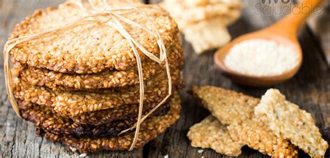 Receta Galletas De Ajonjolí Y Avena Se Saludable