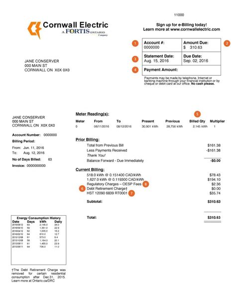 About Your Utility Bill Cornwall Electric