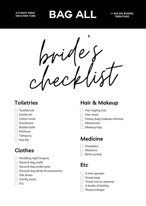 Bride’s Checklist: What to Pack in your Wedding Overnight Bag