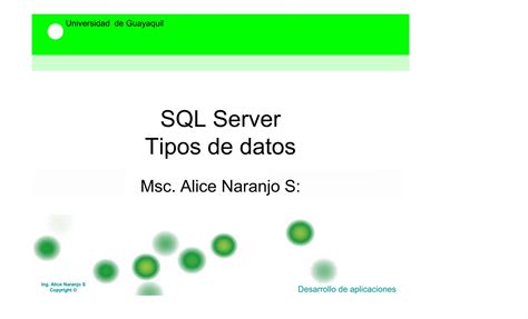 Tipos De Datos Sql Server Ppt