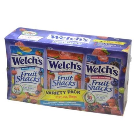 Welchs Fruit Snacks Variety 225 Oz Bags Pack Of 36