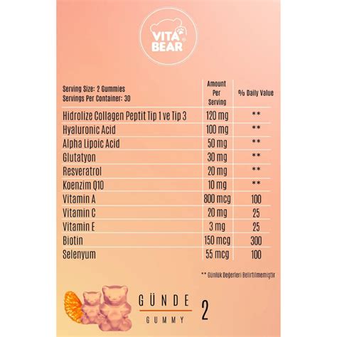 Vita Bear Beautiful Bear Cilt Vitamini 60 Adet | Evde Eczane
