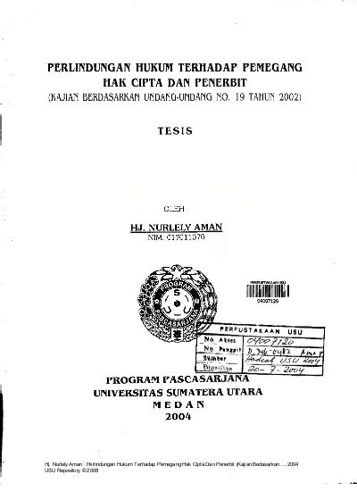 Perlindungan Hukum Terhadap Pemegang Hak Cipta Dan Penerbit Kajian