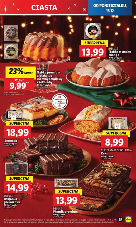 Lidl 18 12 2023 Gazetka Krajanka Piernikowa Keks Seromak Babka