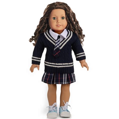 Doll Clothes for 18 Inch American Girl Dolls 3PC Black Sweater School ...